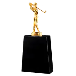 Golden man golf trophies awards - Trophies-awards