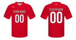 Custom  adult youth unisex football jersey crimson blaze - Jersey