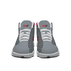 Custom basketball shoes white power dribble - Basketball-shoes