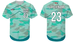 Custom chevron camo adult youth unisex baseball jersey - Jersey