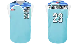 Custom  wave design adult youth unisex softball jersey - Jersey