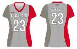 Custom vertical solids adult youth unisex short sleeve volleyball jersey - Jersey