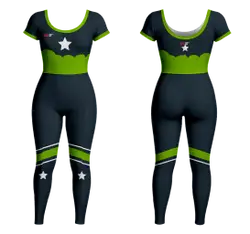 Custom women short  sleeve unitards dance uniform  celestial dance - Dance-bodysuits