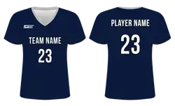 Custom dark blue adult youth unisex short sleeve jersey - Jersey