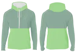 Custom half-zip segment adult youth unisex hoodie - Hoodie