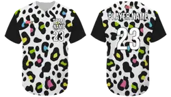 Custom foot print animal adult youth unisex softball jersey - Jersey