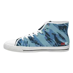 Custom high top canvas shoes white expressive fusion - High-top-shoes