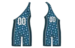 Custom single strap wrestling singlets adult youth unisex starry night - Wrestling-singlets