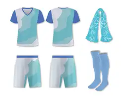 Custom multi color abstract adult youth soccer jersey - Jersey