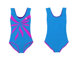 Custom sleeveless gymnastic uniform adult youth vibrant flow - Gymnastics-uniforms