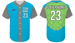 Custom turtle animal adult youth unisex baseball jersey - Jersey