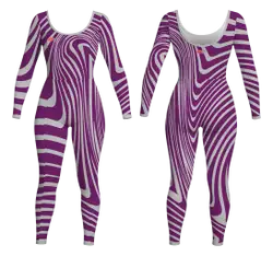 Custom women long sleeve dance bodysuit  rhythm shine - Dance-bodysuits