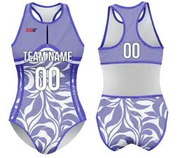 Custom water women speed suit amethyst leaf - Women-water-speed-suits