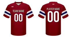 Custom football jersey adult youth unisex crimson - Jersey