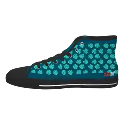 Custom high top canvas shoes black inspired terrain - High-top-shoes