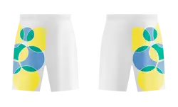 Custom circles shapes adult youth soccer shorts - Short