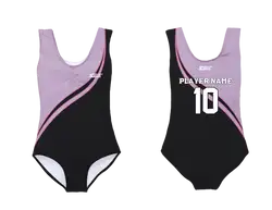 Custom sleeveless gymnastic uniform adult youth pink noir - Gymnastics-uniforms