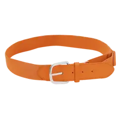 Orange adult youth unisex softball leather belt - Softball-belts