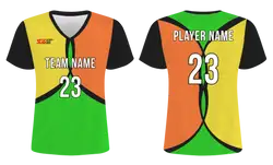 Custom intersecting solids design adult youth soccer jersey - Jersey