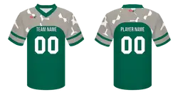 Custom geometric abstract adult youth unisex football jersey - Jersey