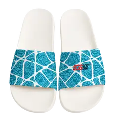 Custom slides white unisex tidal - Slides