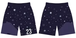 Custom tennis shorts adult youth unisex galactic night - Short