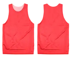 Custom red adult youth unisex pinnies - Pinnies