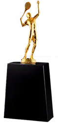 Golden man tennis trophies awards - Trophies-awards