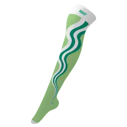 Custom cheerleading socks adult youth unisex wavey green - Socks