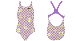 Custom youth standard bathing suit flowery - Swimming-bathing-suits