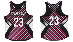 Custom track singlets adult youth unisex retro wave - Track-singlets