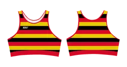 Custom two-piece sporty bathing suit top linear luxe - Swimming-tops