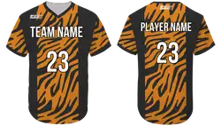 Custom  fantastic no button adult youth unisex baseball jersey - Jersey