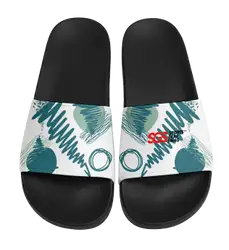 Custom slides black unisex graffiti - Slides
