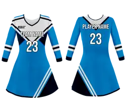 Custom stripes adult youth unisex cheerleading dresses long sleeve jersey - Cheerleading-dress