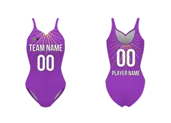 Custom women sleeveless ballet uniform feminine purple - Ballet-uniforms