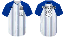 Custom stripe casual  adult youth unisex baseball jersey - Jersey