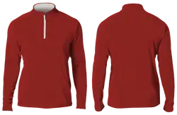 Custom solid quarter-zip adult youth unisex jacket - Jacket