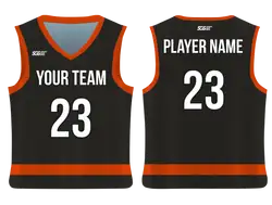 Custom bottom stripe solids adult youth unisex basketball jersey - reversible uniform - Jersey