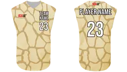 Custom  animal skin sleeveless adult youth unisex softball jersey - Jersey