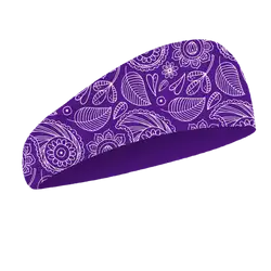 Custom leafy design yoga headband - Yoga-headband
