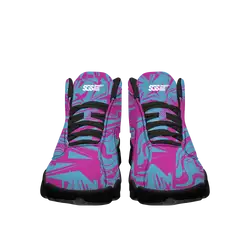 Custom basketball shoes black hoop pulse - Basketball-shoes