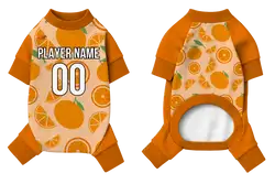 Custom pet pajama orange design - Pets-pajama