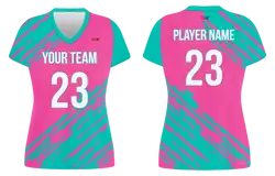 Custom simple abstract adult youth volleyball jersey - Jersey