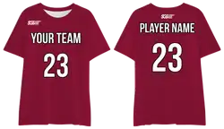 Custom maroon comfort adult youth unisex  t shirt - Shirt