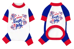 Custom pet holiday pajama firework fun - Pets-pajama