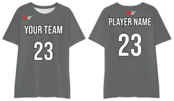 Custom slate gray adult youth unisex comfort short-sleeve t shirt - Jersey