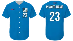 Custom athletic attire adult youth unisex full buttons baseball jersey - Jersey