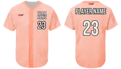 Custom acid wash abstract adult youth unisex softball jersey - Jersey