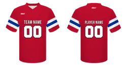 Custom football jersey adult youth unisex crimson - Jersey
